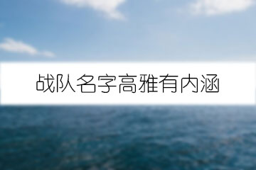 戰(zhàn)隊(duì)名字高雅有內(nèi)涵