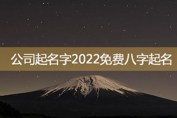 公司起名字2022免費(fèi)八字起名